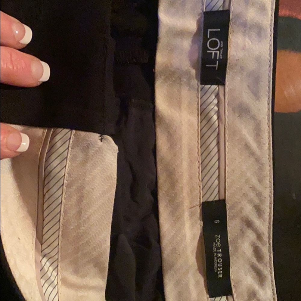 LOFT black trousers size 6 Zoe Trousers
